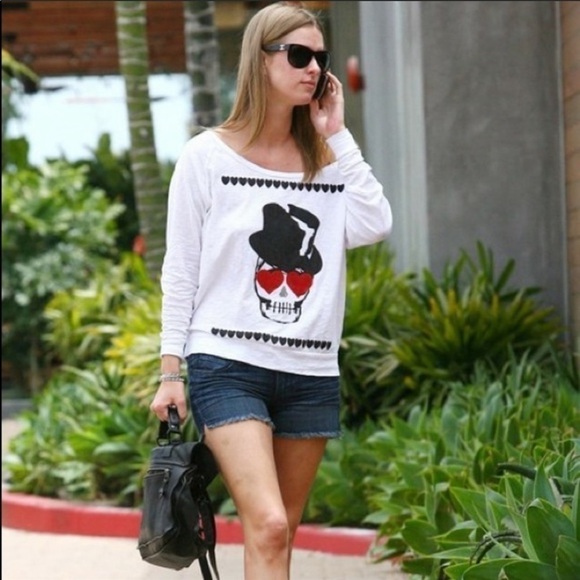 PAIGE Medium Wash Cut Off Raw Hem Jeans Shorts - Picture 7 of 11